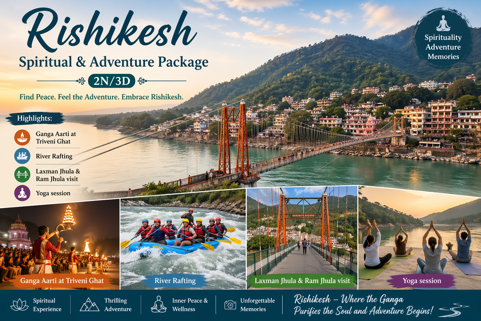 Rishikesh Spiritual & Adventure Package