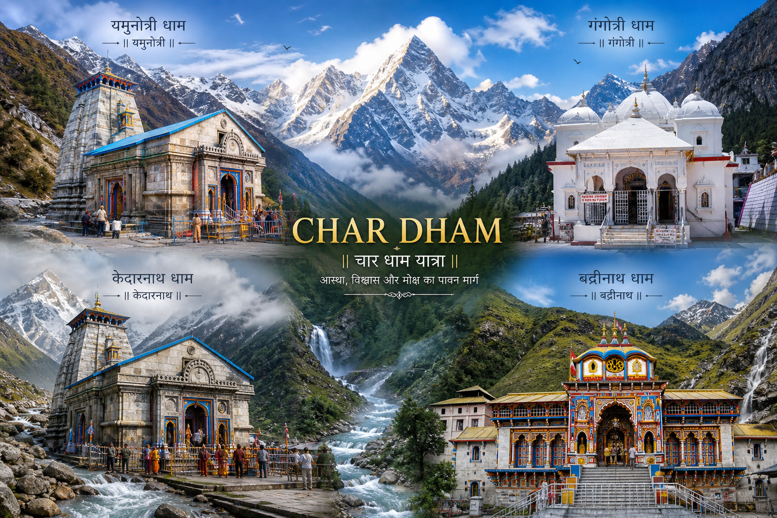 Char Dham Yatra Package 10 Days (Yamunotri, Gangotri, Kedarnath, Badrinath)